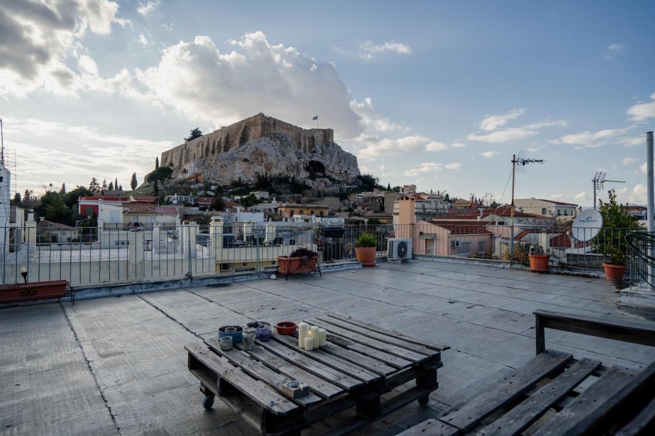 Plaka With Acropolis Rooftop View Access アテネ エクステリア 写真